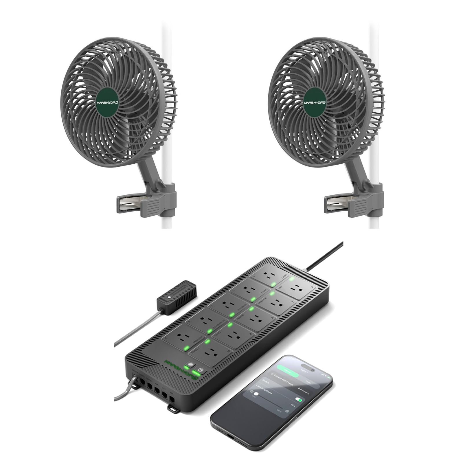 Amazon.com: MARS HYDRO Updated 2-Pack M6 Grow Tent Fan, A powerful